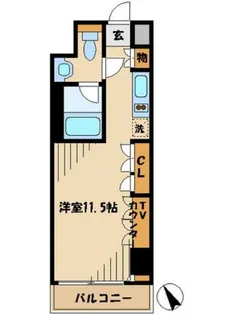 1Rの間取り画像