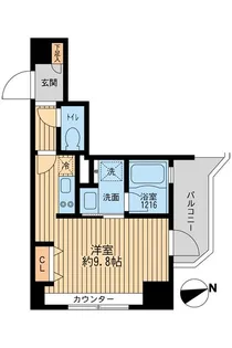 クリオ戸越銀座弐番館【0602号室】の間取り