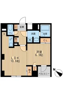 ユニフォート目黒中町【4階】の間取り