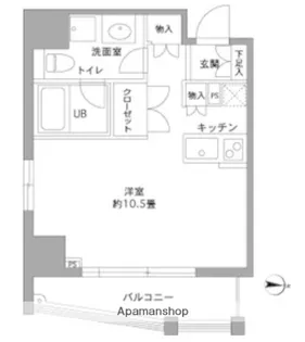 カスタリア森下Ⅱ【10階】の間取り