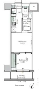 東京都江東区塩浜2丁目【マンション】の間取り