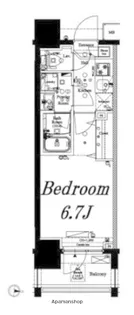 アクサス南品川【7階】の間取り