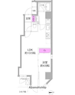 AZEST浅草【7階】の間取り