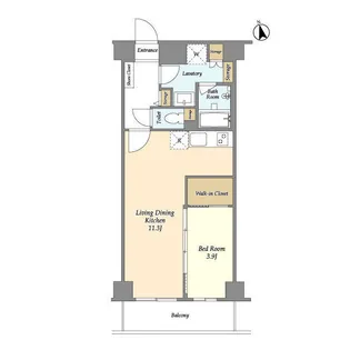 ジニア新宿中落合【-1階】の間取り