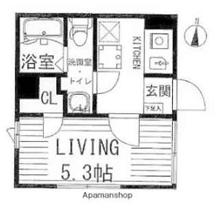 ミレドゥーエ西小山【2階】の間取り