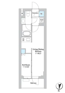 N’Sパークレジデンス森下【1階】の間取り
