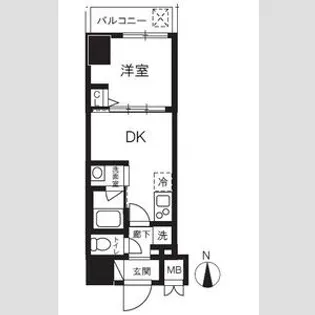 ハーモニーレジデンスグローバルキャピタル【1階】の間取り