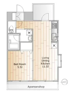 エクセレントフラッツ品川【5階】の間取り