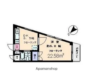 メゾン品川【304号室】の間取り