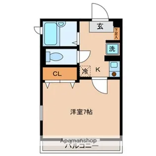 東京都品川区大井7丁目【マンション】の間取り