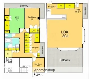 クレドール【4階】の間取り