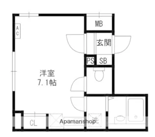 スマートVILLA中延弐番館【204号室】の間取り