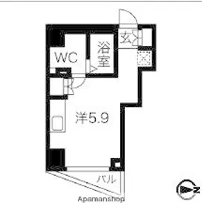 LEーLION五反田【7階】の間取り