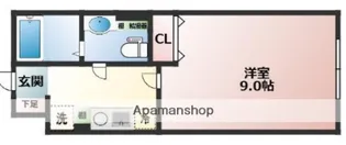FABRIC武蔵新田【4階】の間取り