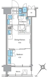 ルフォンプログレ西大井プレミア【3階】の間取り