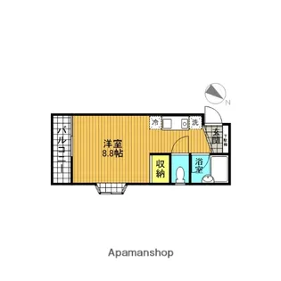 ハイツ北原【2階】の間取り