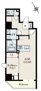 東京都台東区柳橋1丁目【マンション】の間取り