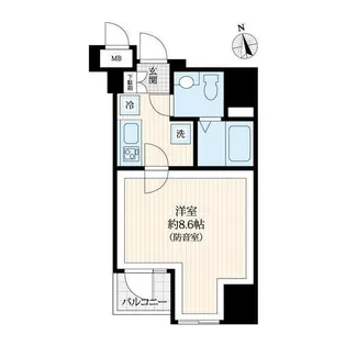 ラシクラスLAZO GINZAーEAST【5階】の間取り