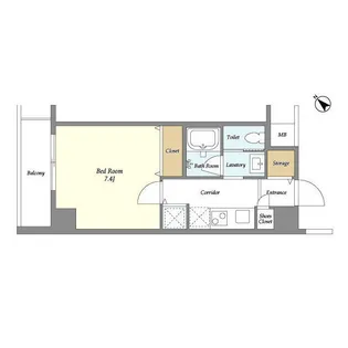 ウェルスクエア中目黒【5階】の間取り