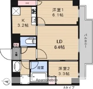 アーバンパーク三ノ輪【4階】の間取り