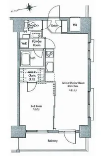 ソサエティ蔵前【2階】の間取り