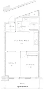 ソサエティ蔵前【11階】の間取り