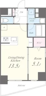 プラナ北上野【4階】の間取り
