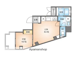 LIETO KAWASAKI【501号室】の間取り