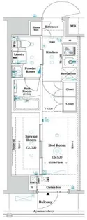 ARKMARK南千住RESIDENCE【9階】の間取り