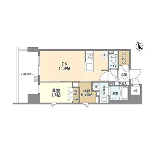 ドゥーエ入谷Ⅲ【2階】の間取り