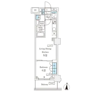 フロンティアレジデンス錦糸公園【4階】の間取り
