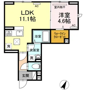 CHOU CHOU【1階】の間取り