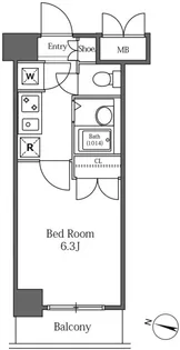 LASANTE広尾【6階】の間取り