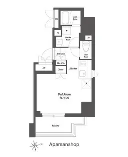 THE GATEHOUSE浅草雷門(旧ブランシエスタ浅草雷門)【10階】の間取り