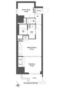 THE GATEHOUSE浅草雷門【2階】の間取り