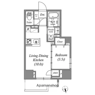 コスモグラシア浅草【5階】の間取り