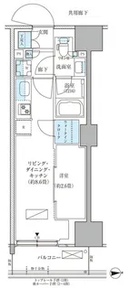 パークアクシス品川天王洲アイル【6階】の間取り