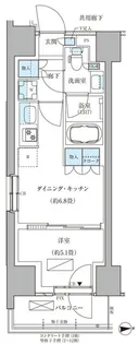 パークアクシス品川天王洲アイル【5階】の間取り