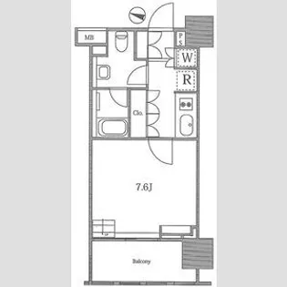 イクサージュ目黒【2階】の間取り