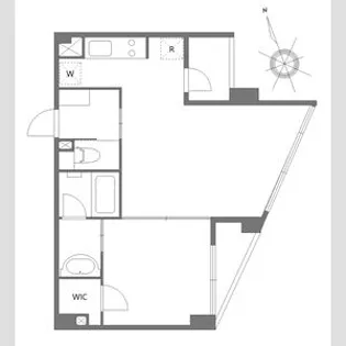 ベルジューレ高輪【1階】の間取り