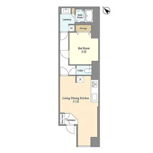 HF目黒行人坂レジデンス【1階】の間取り