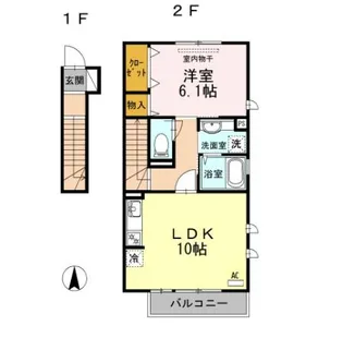 ヴェルドミール成城【2階】の間取り
