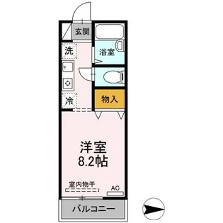 メゾンクアトロ【1階】の間取り