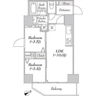 リテラス浅草橋イースト【2階】の間取り