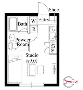 ファーヴァルハネダ ウエスト【0101号室】の間取り