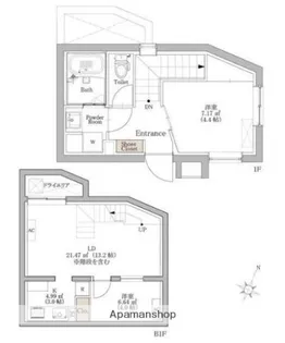 BLANCOURT阿佐ヶ谷【1階】の間取り