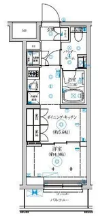 セジョリ武蔵小杉【1階】の間取り