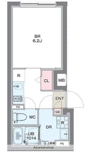 コンポジット清澄ウエスト【1階】の間取り