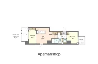 SーRESIDENCE浅草DIVERSE【4階】の間取り