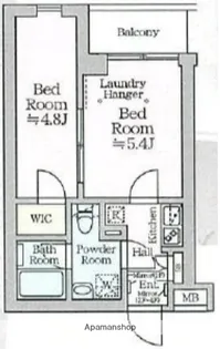 アイルグランデ品川【1階】の間取り